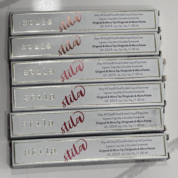 6 STILA Lot - Dual Ended Liquid Eyeliner - $210 Retail New - Picture 2 of 2